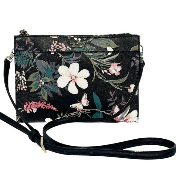 Kate Spade Cameron Street Botanical Clarice Leather Crossbody - Picture 4 of 12